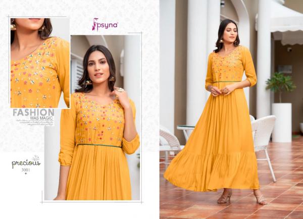 Psyna Precious 3 Designer Ethnic Wear Long Kurti 